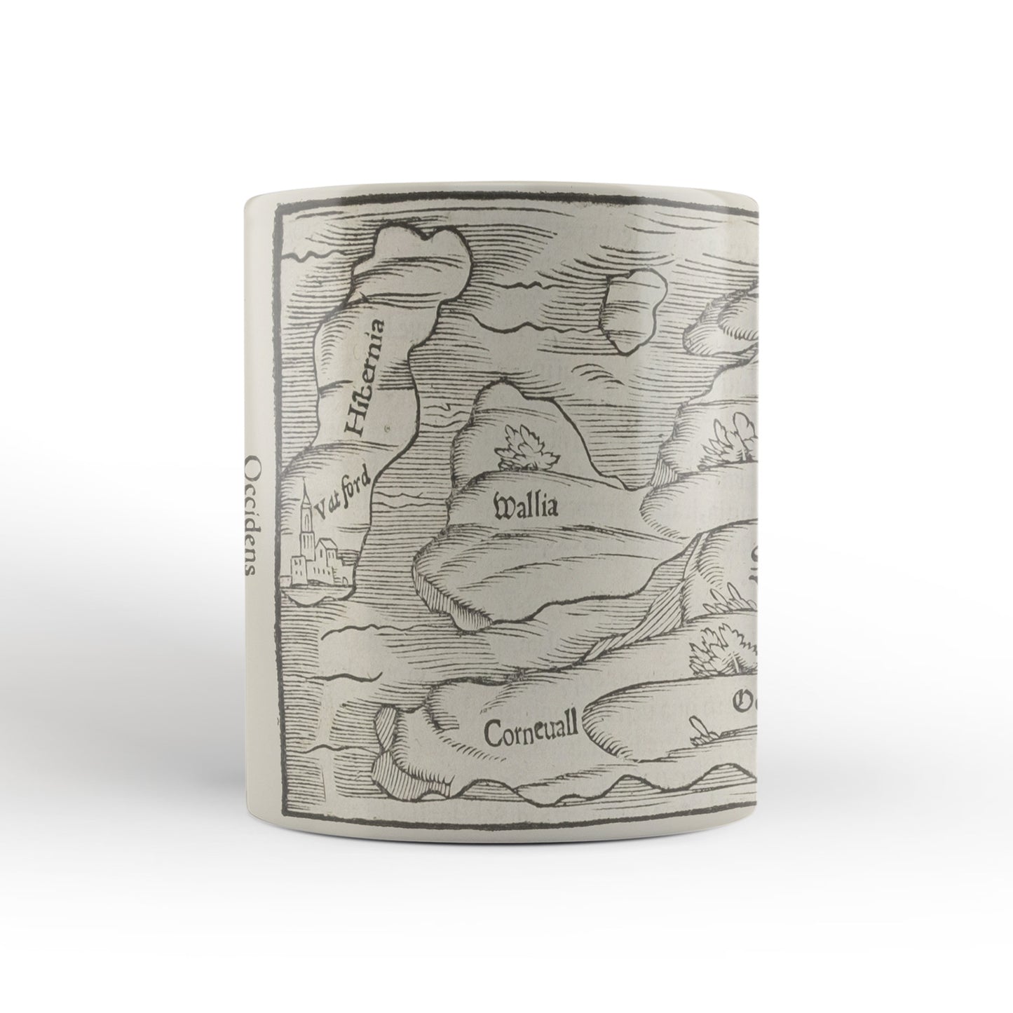Britain Map Mug from The Cosmographia (1544) by Sebastian Münster, Leighton Library