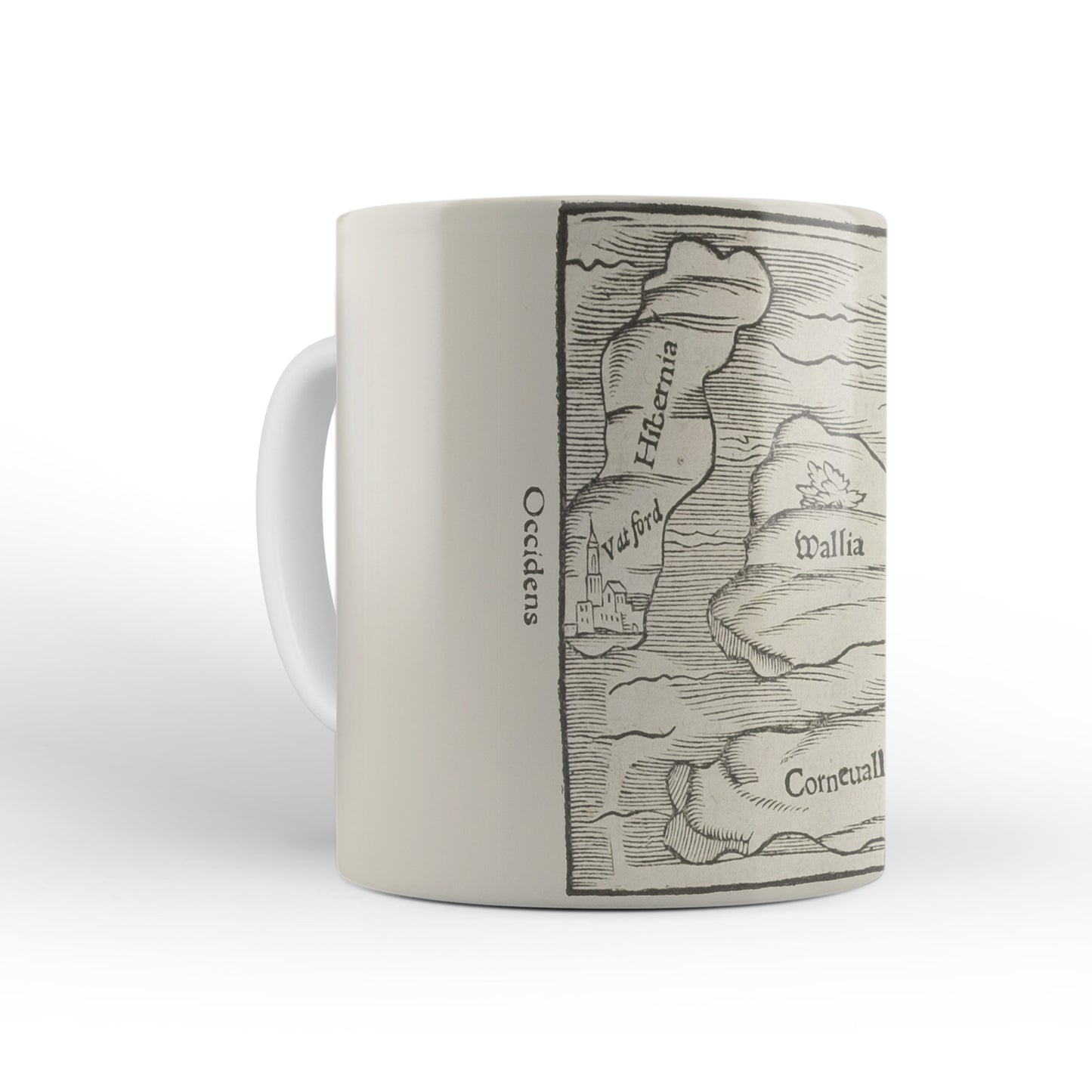 Britain Map Mug from The Cosmographia (1544) by Sebastian Münster, Leighton Library
