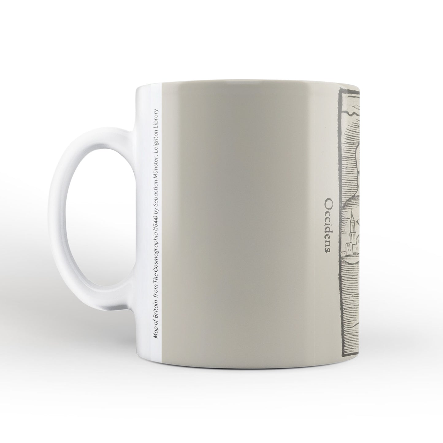 Britain Map Mug from The Cosmographia (1544) by Sebastian Münster, Leighton Library