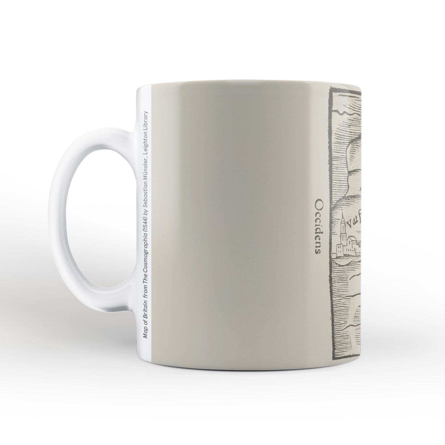 Britain Map Mug from The Cosmographia (1544) by Sebastian Münster, Leighton Library