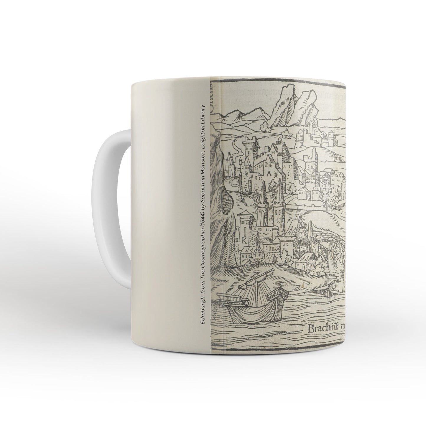 Edinburgh Mug from The Cosmographia (1544) by Sebastian Münster, Leighton Library