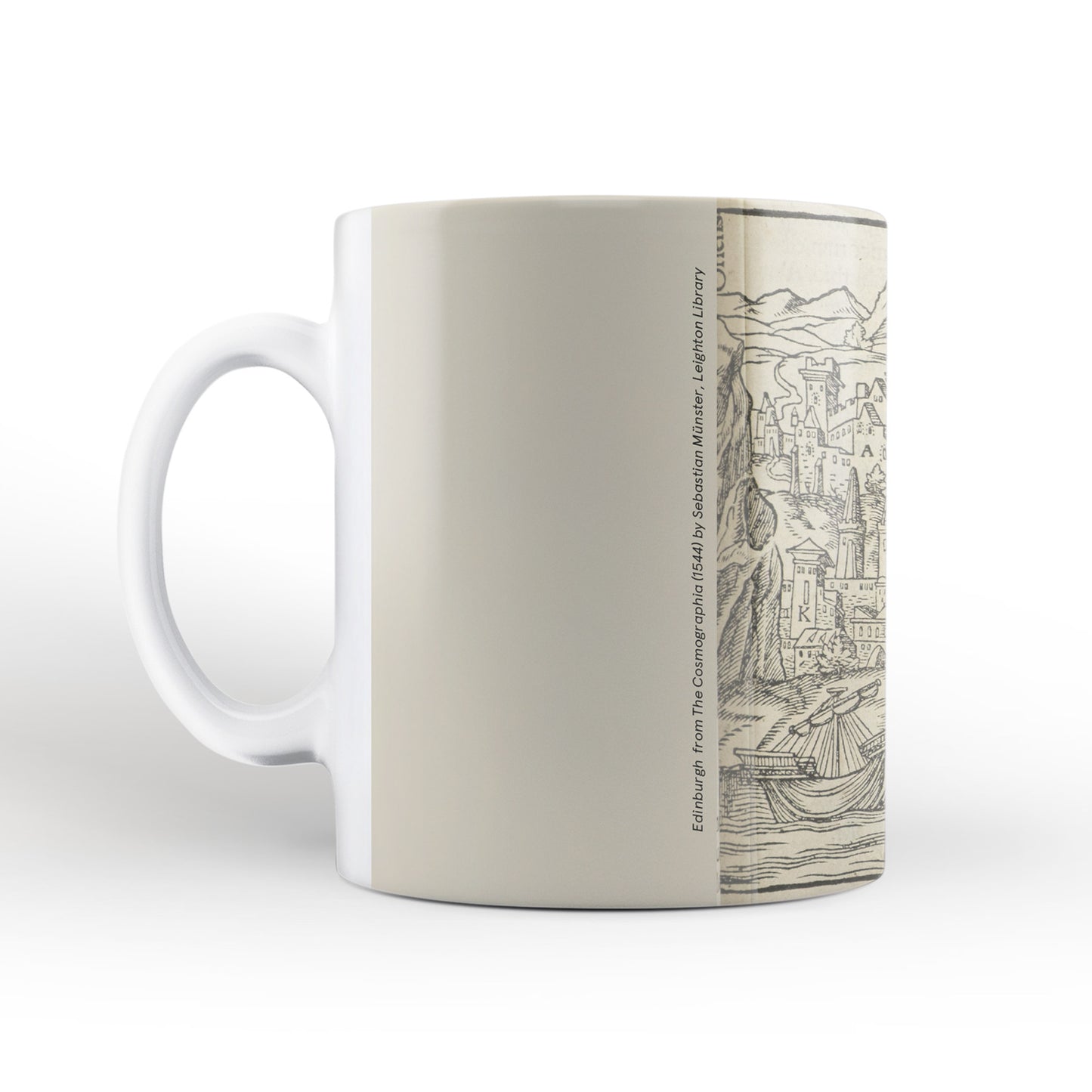 Edinburgh Mug from The Cosmographia (1544) by Sebastian Münster, Leighton Library