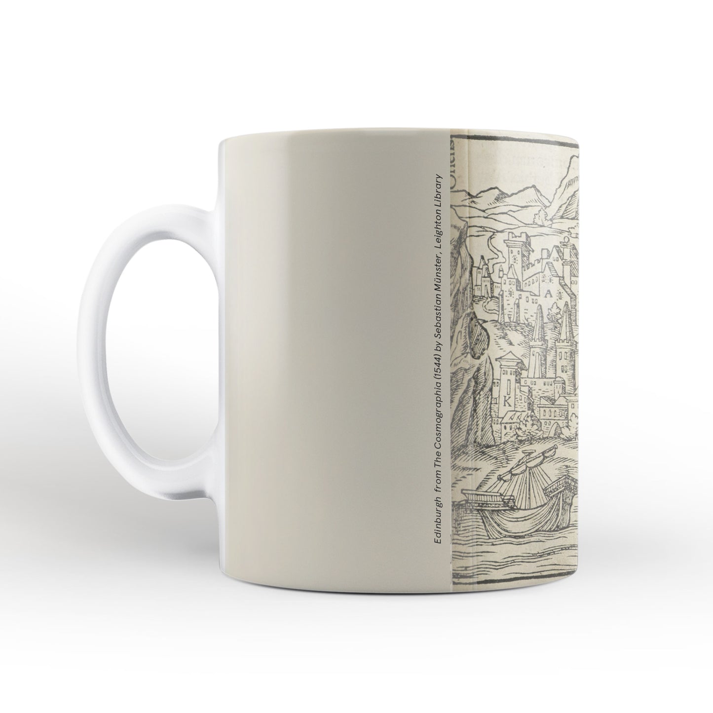 Edinburgh Mug from The Cosmographia (1544) by Sebastian Münster, Leighton Library