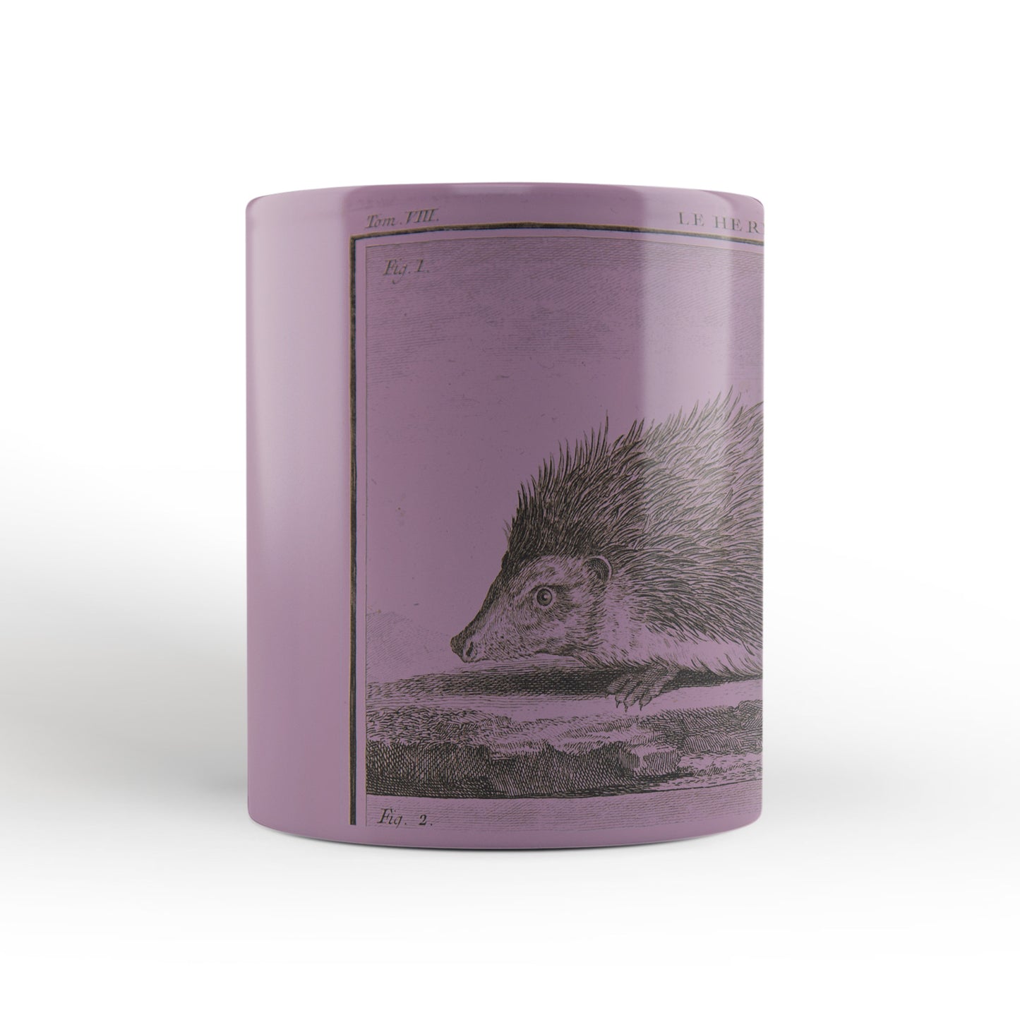 Pink Hedgehog Mug from The Cosmographia (1544) by Sebastian Münster, Leighton Library