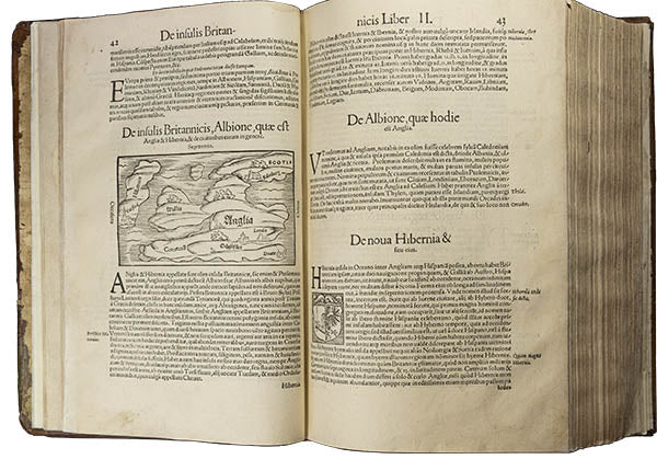 Britain Map Mug from The Cosmographia (1544) by Sebastian Münster, Leighton Library
