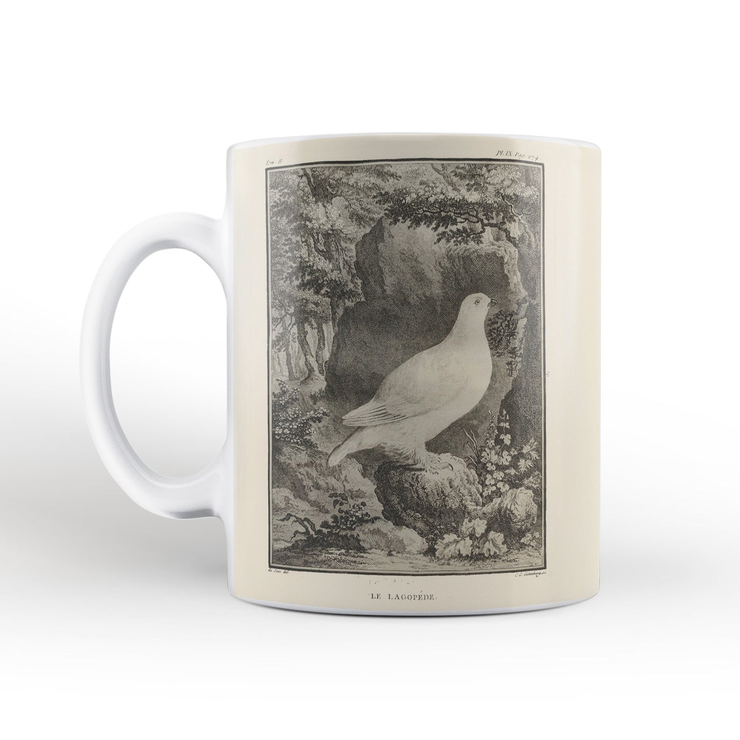 Scottish birds - Ptarmigan mug (natural colour)