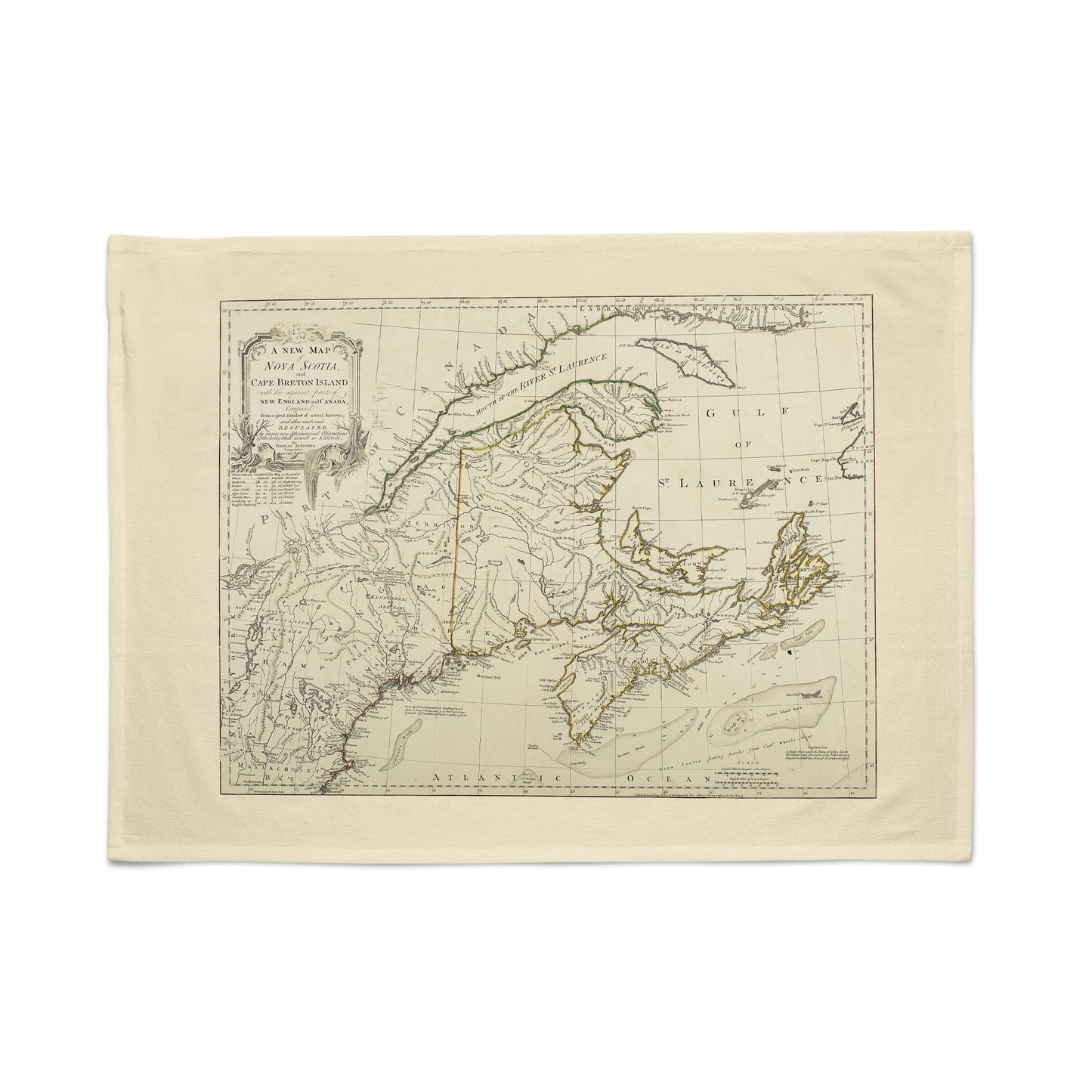 Map 14 Tea Towel