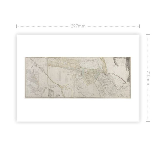 New York and New Jersey (The American Atlas) Art Print