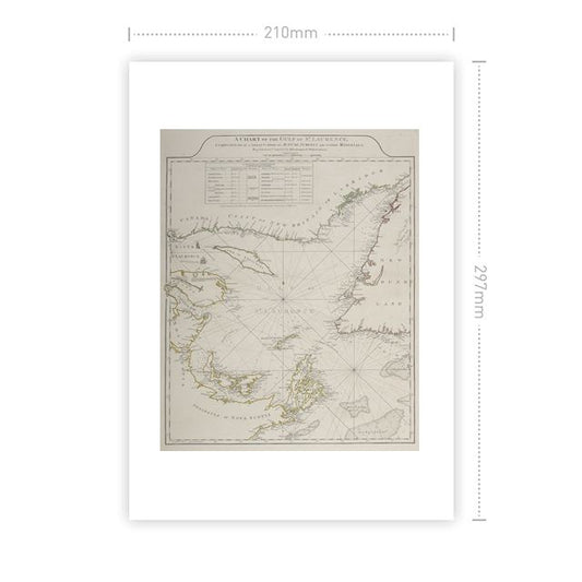The Gulf of St. Laurence (The American Atlas) Art Print