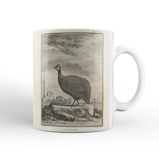 Scottish birds - Guineafowl mug (natural colour)