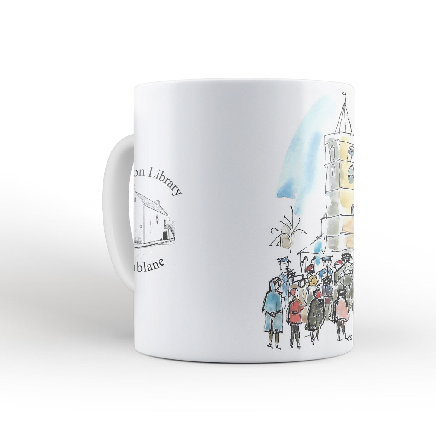 Carol singers in Dunblane mug