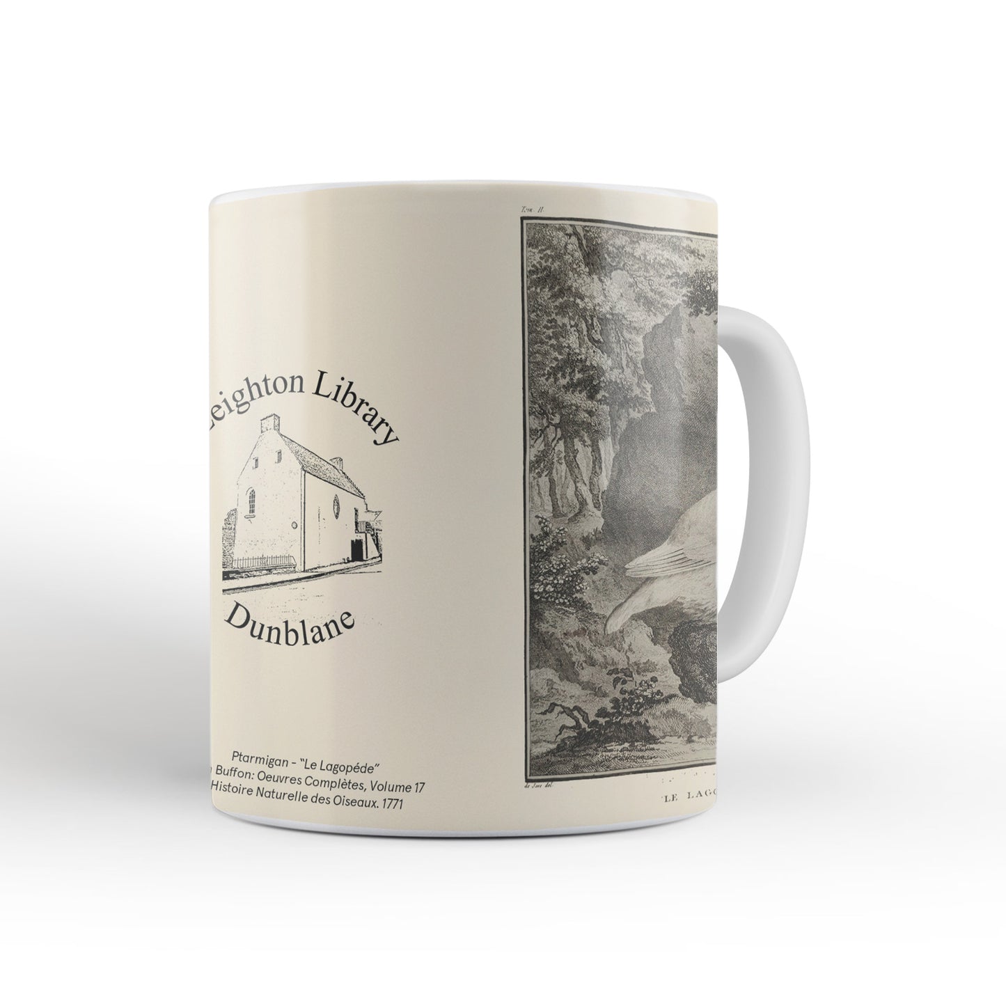 Scottish birds - Ptarmigan mug (natural colour)