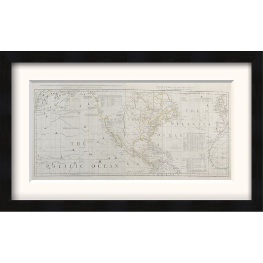 Pacific Ocean (The American Atlas) Framed Print