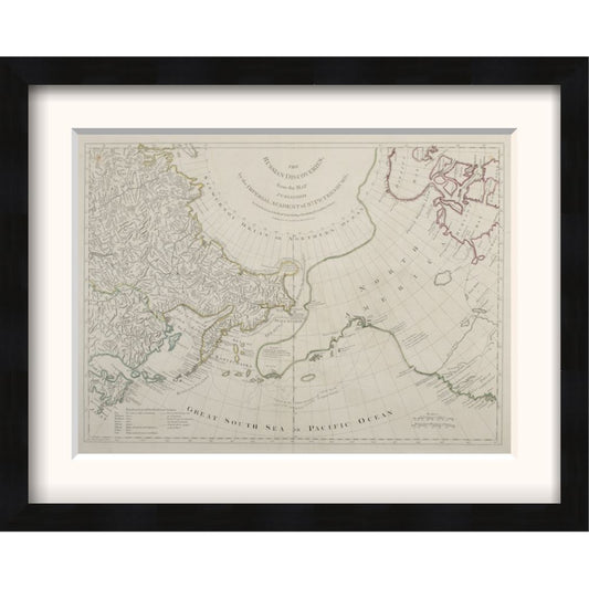 The Russian Discoveries (The American Atlas) Framed Print