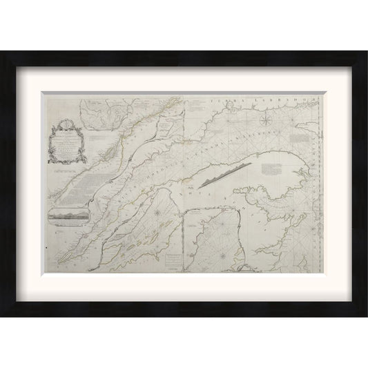 The River St. Laurence (The American Atlas) Framed Print