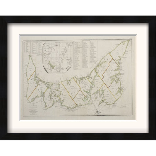 The Island of St. John (The American Atlas) Framed Print