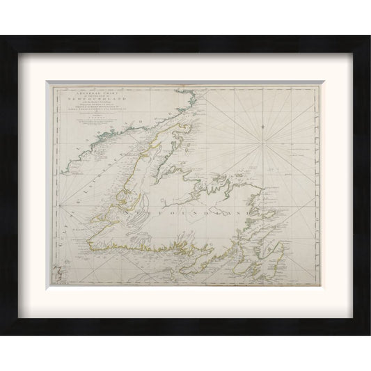 The Island of Newfoundland (The American Atlas) Framed Print