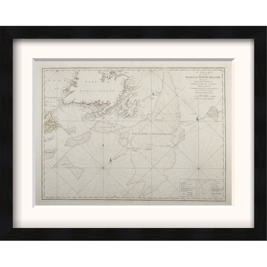 The Banks of Newfoundland (The American Atlas) Framed Print