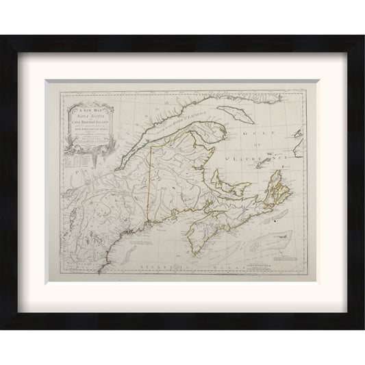 Nova Scotia and Cape Breton (The American Atlas) Framed Print