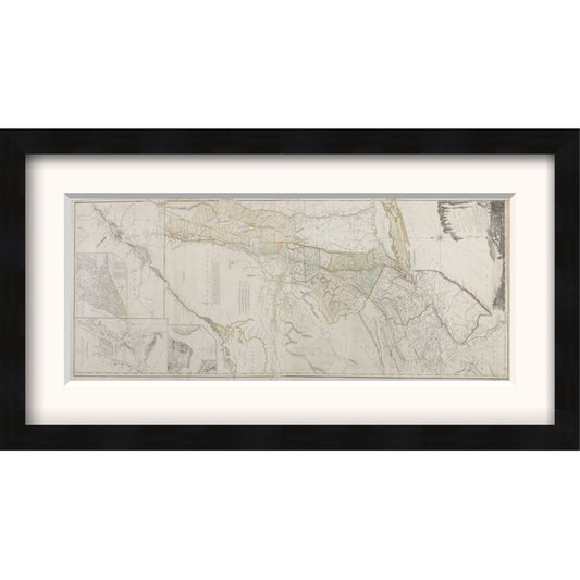 New York and New Jersey (The American Atlas) Framed Print