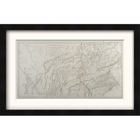 Pennsylvania (The American Atlas) Framed Print