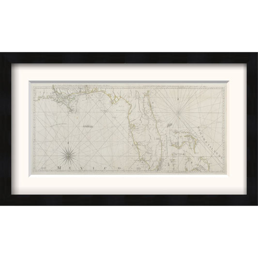 Florida East & West (The American Atlas) Framed Print