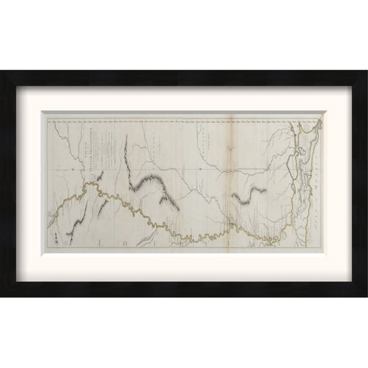 The River Missisippi (The American Atlas) Framed Print