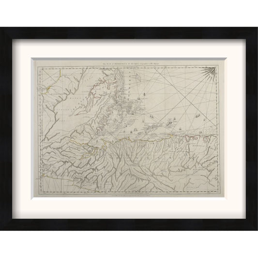 The Bay of Honduras (The American Atlas) Framed Print